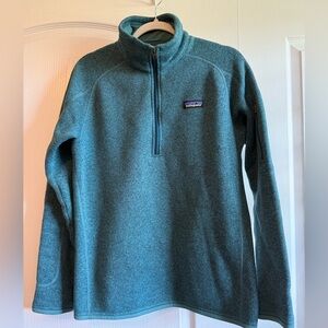Patagonia Better Sweater 1/4 Zip Tasmanian Teal, Size Large